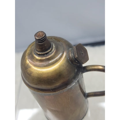 Antique Brass Table Lighter Tankard Handle Style Industrial Steampunk Nautical