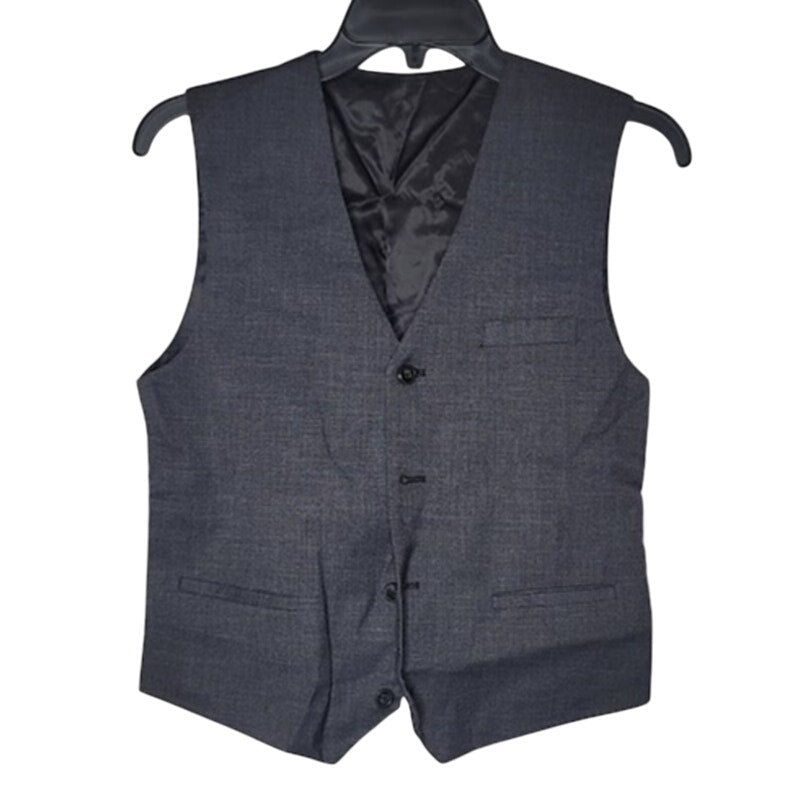 Perry Ellis Boy V-Neckline Button Up Formal Vest Boys 16 Blue NWT