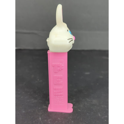 1998 Vintage Easter Bunny Pez Dispenser Pink Stem Collectible