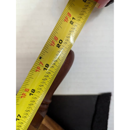 Vintage 20" wood and brass Ship Steering Wheel Fishing Boat Nautical Beach Deocr