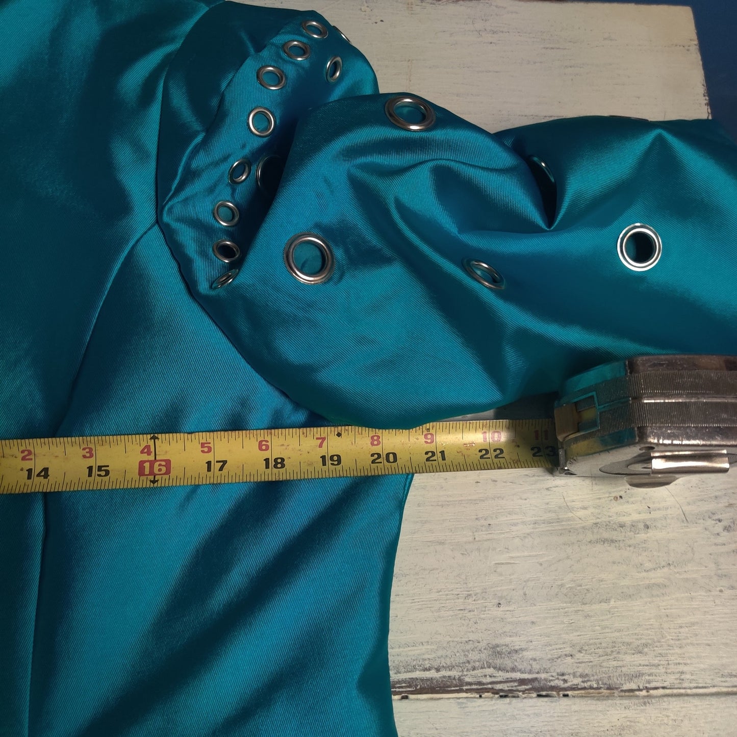 EY Boutique Teal Skirt Suit 16 Turquoise Grommet Edgy Y2K Power Dressing
