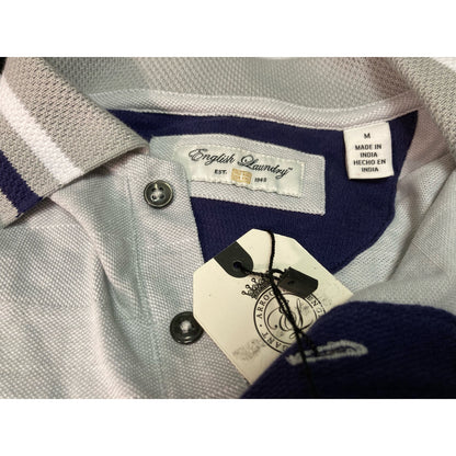 English Laundry Men's Polo Shirt Medium Light Gray NWT Collar Short Sleeve