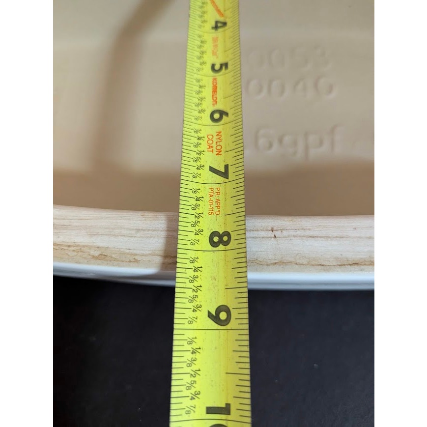 357 07 1203 white toilet tank lid PreOwned 1.6gpf 6LPF A0040 A0053 AQUASOURCE