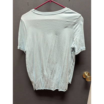 Zella Girls baby blue twist front Medium Tee Shirt Super Soft