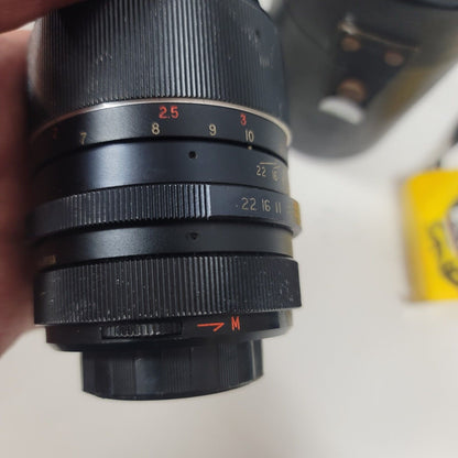 Vivitar 135mm f2.8 Auto MF Telephoto Portrait M42 Screw Mount Lens No. 378003178