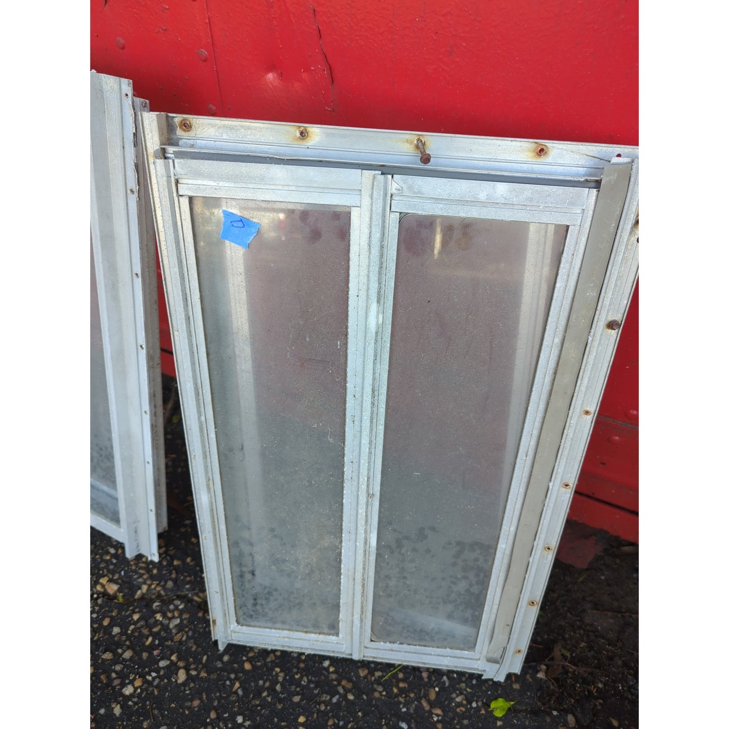 1976 Scotty Serro Camper ORIGINAL Window metal screen aluminum glass KITCHEN
