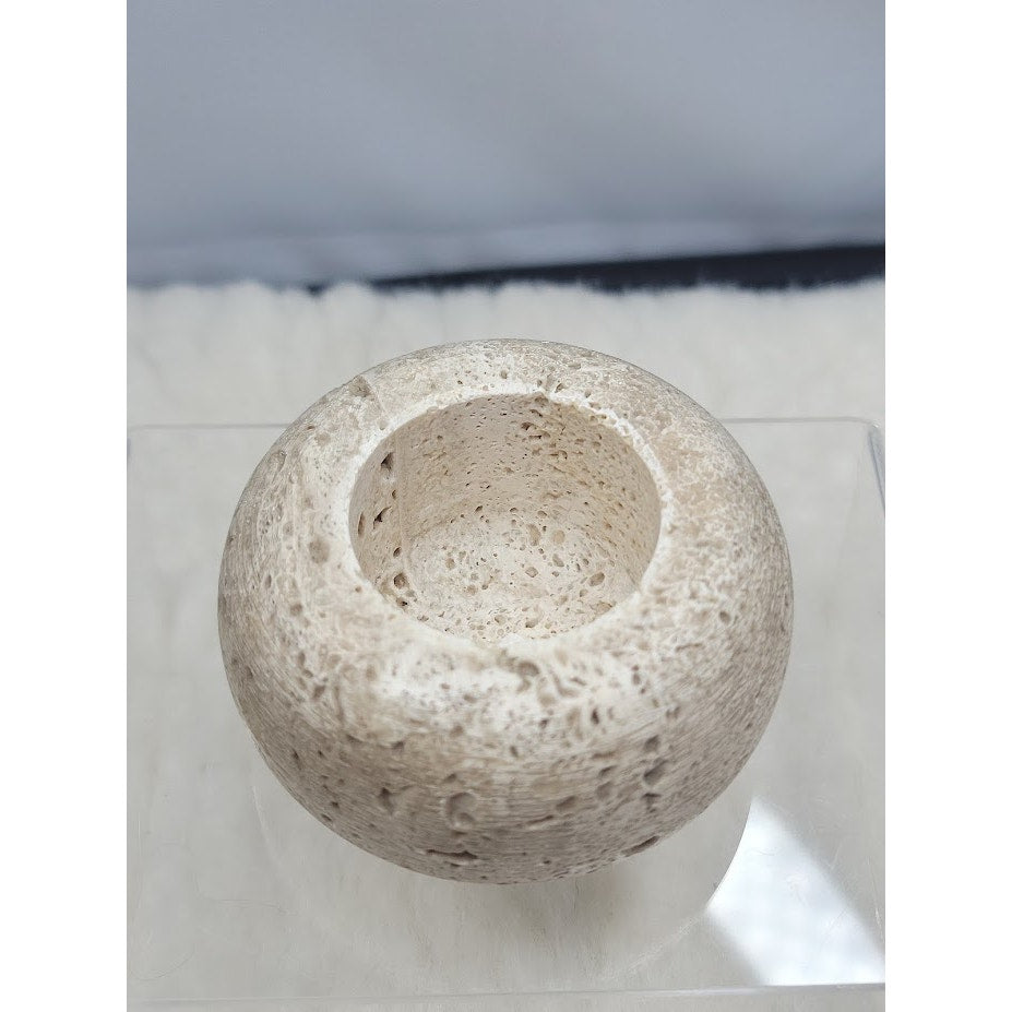 Vintage Nico 1900 Matroes S.A. Travertine Stone Table Lighter MidCentury Spanish