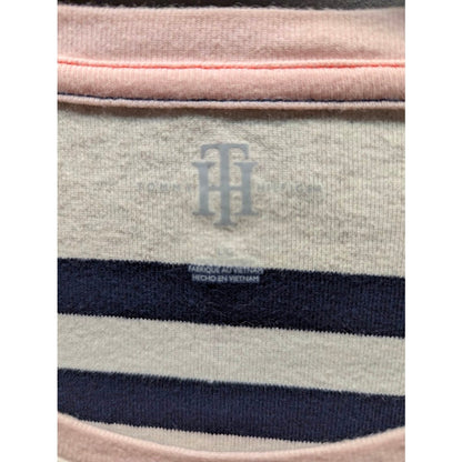 Vintage Tommy Hilfiger Size Large Preppy striped Top Long sleeve round neck