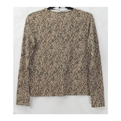 Sanctuary Soft Brushed Scoop Neck Pullover Sweater XL/Extra Large in Leopard NWT