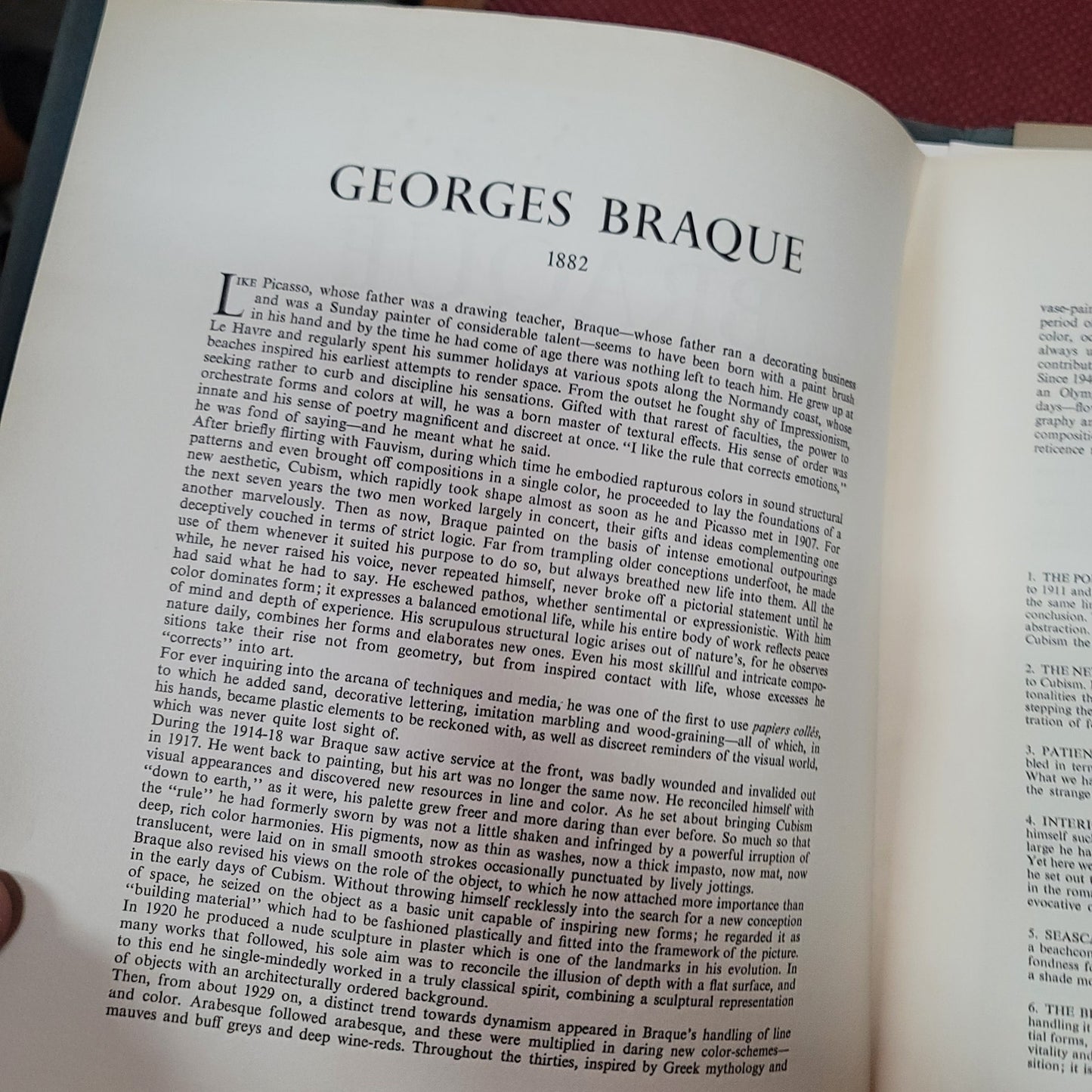 Braque Art print book by Skira Publishers printed Switzerland VINTAGE