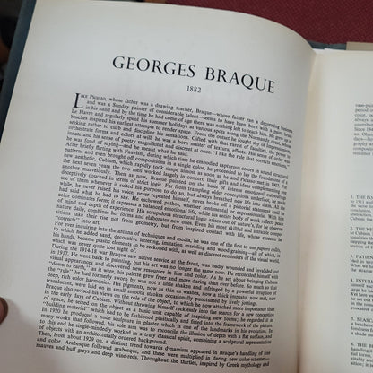 Braque Art print book by Skira Publishers printed Switzerland VINTAGE