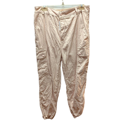 Topshop Pastel Pink Utility Cargo Pants Joggers Y2K Gorpcore Streetwear Size 12