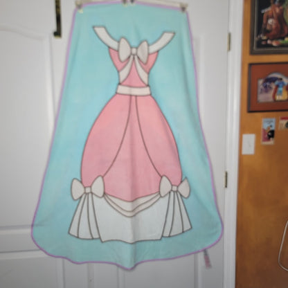 Disney Store Cinderella Reversible Deluxe Beach Towel 59" x 45"