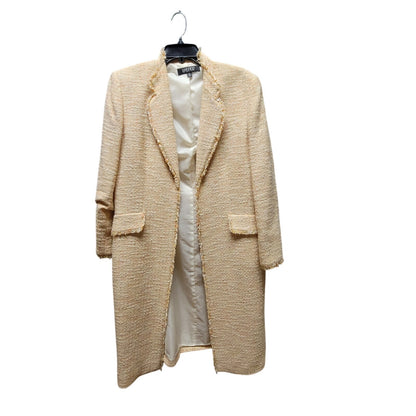 Kasper Vintage Tweed Bouclé Longline Trench Coat Blazer Size 14