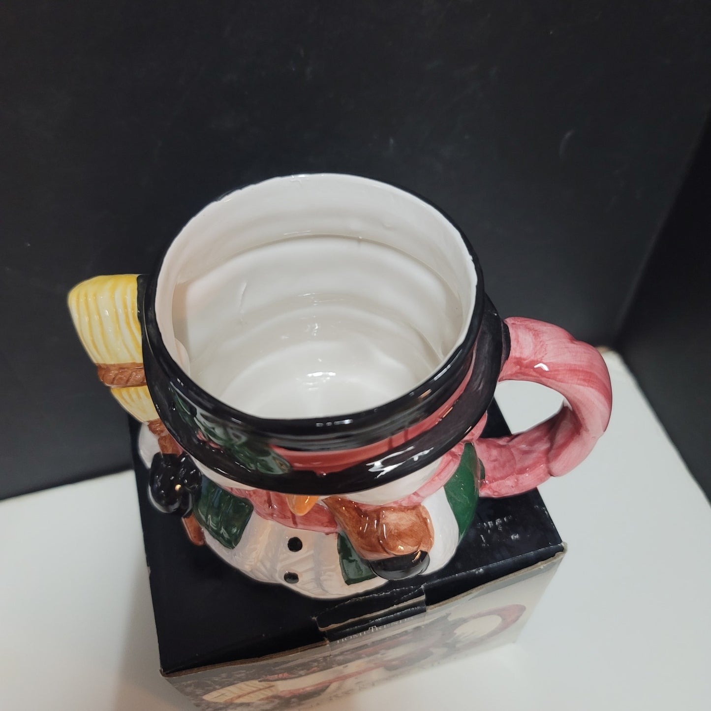 Vintage home trends ceramic snowman Christmas mug
