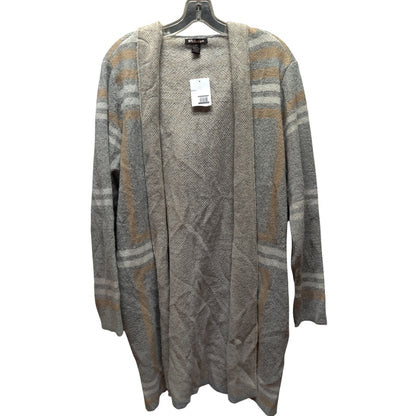 BYdesign Hooded Plaid Duster Cardigan Sweater Plus Size 1X NEW pockets cozy