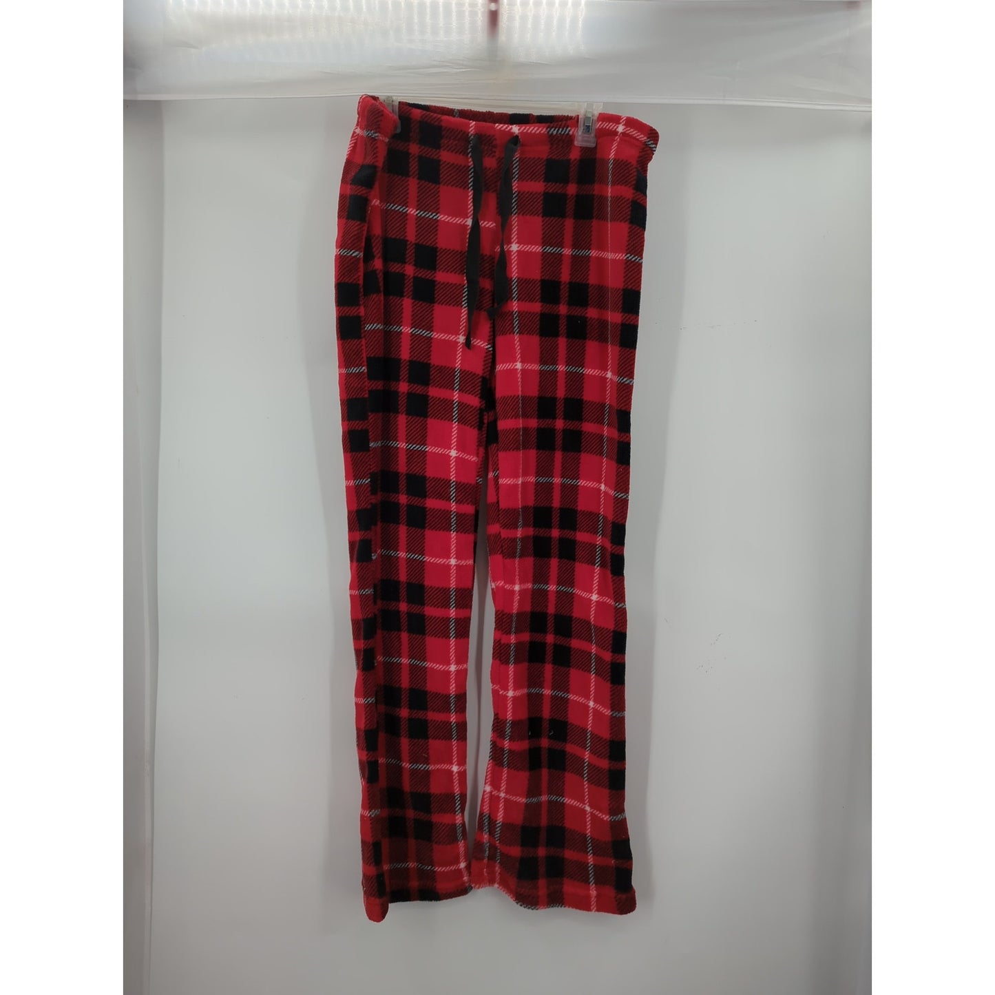 Teens  Juniors Red and Black Plaid Fleece Pajama Pants Small Cozy Comfy