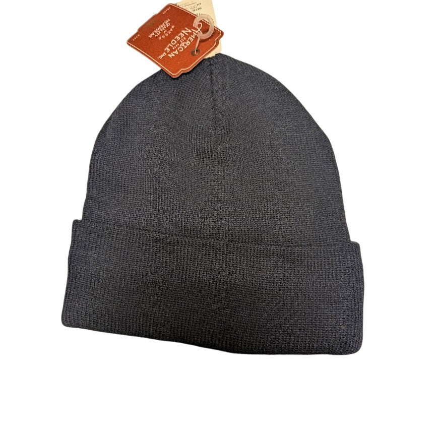 NEW aMERICAN nEEDLE FISHERMAN Beanie Hat Knit Hat Unisex One Size Ribbed Folding