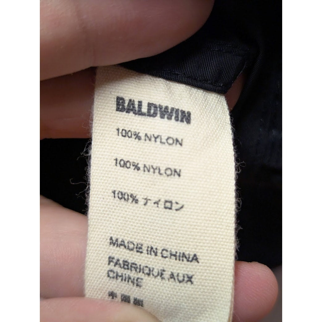 Baldwin Black Bomber Nylon Soft Shell Jacket Size Medium Travel Packable