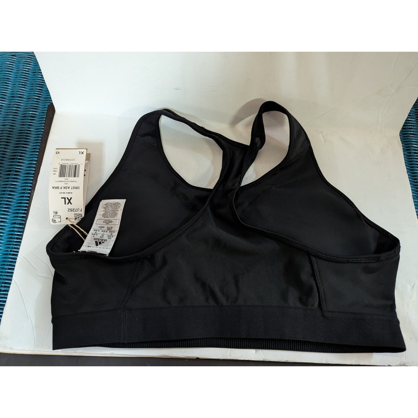 adidas Womens Don't Rest Alphaskin Padded Athletic sports Bra Black Size XL NEW