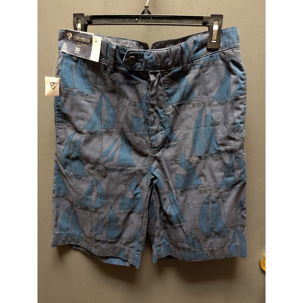 Cremieux Madison Men's Montauk Collection Sailboat Printed Shorts NWT Size 30
