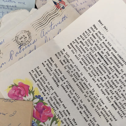 Vintage 70's letters LOT ephemera cursive GREAT cursive Scrapbooking decoupage