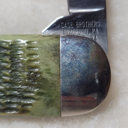 Case Tested XX 62050 Pocket KNIFE Green Bone Scale Sunfish Elephant Toenail