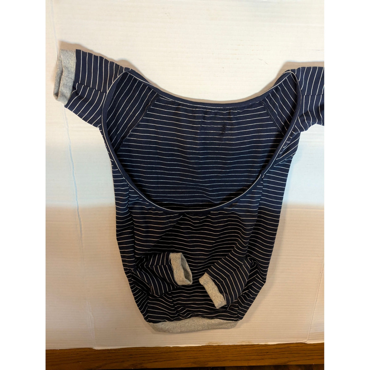 Love Beast Blue Striped Dog Body Suit XXL