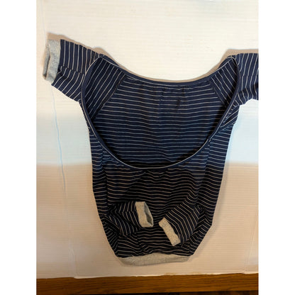 Love Beast Blue Striped Dog Body Suit XXL