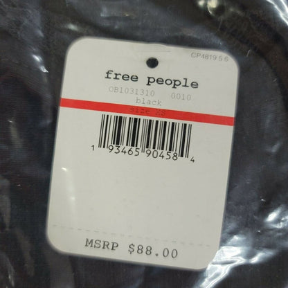 Free People Dress Premonitions Bodycon Black Extra Small Dance Nightclub Sneaker