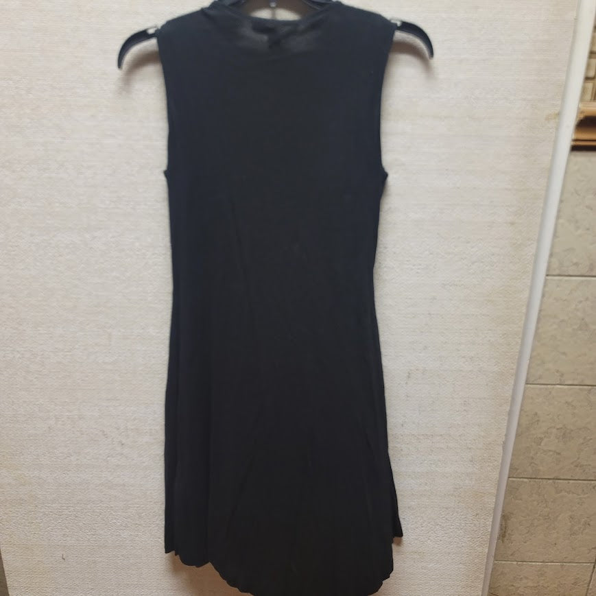All Saints Women's  SMALL Black Jayda Jersey Dress Short Tie Waist, NWT $160