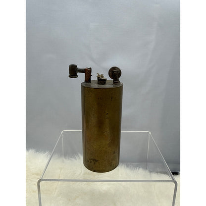 Vintage Spanish Trench Art Brass Lighter Shell Casing Military Relic 1930s