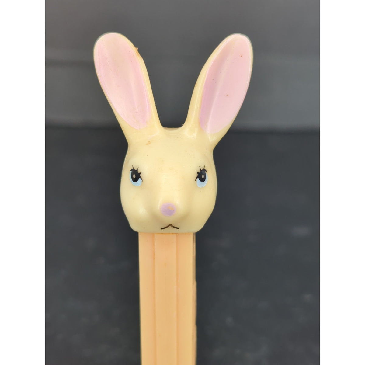Vintage Rabbit Pez Dispenser Peach Stem Collectible Model D with Feet