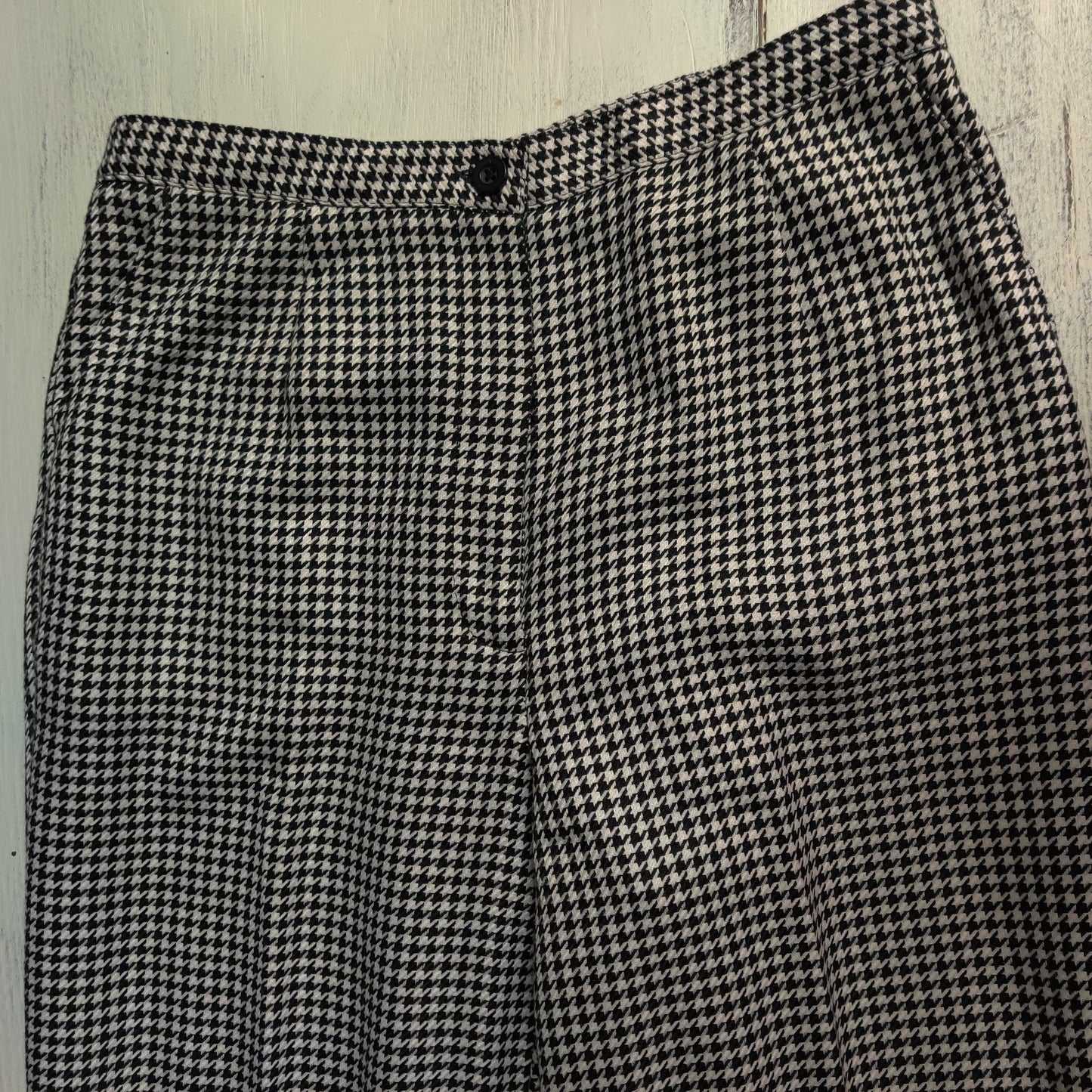 Joan Leslie Classics Houndstooth Trousers Womens 6P Vintage Dark Academia Pants
