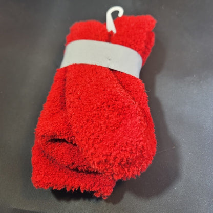 Charter club Super Soft Socks Fuzzy Red Holiday One Size Fits Most