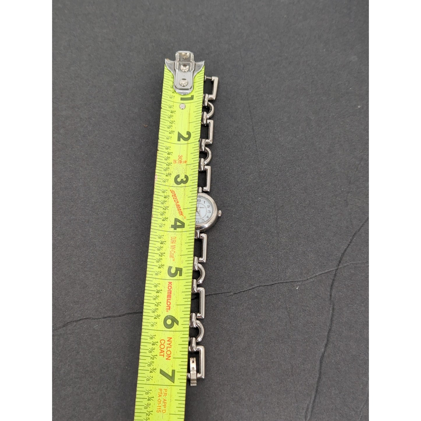 Vintage Times Square Geometric Bracelet Watch Silver Needs battery