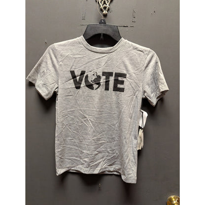 Treasure & Bond Gray  "VOTE" Graphic Short Sleeve T-Shirt Size Small (7/8)