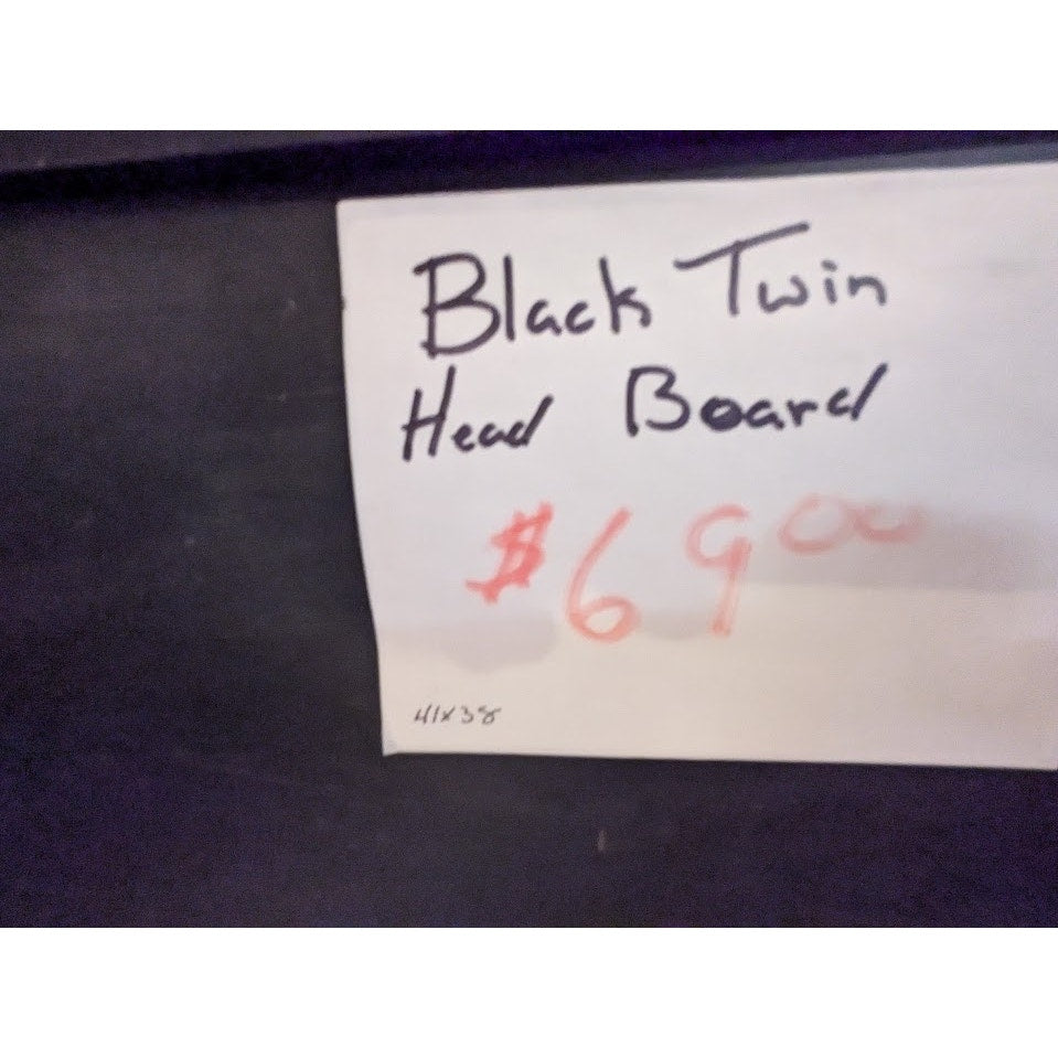 Secondhand Sandies: MCM black headboard twin bed