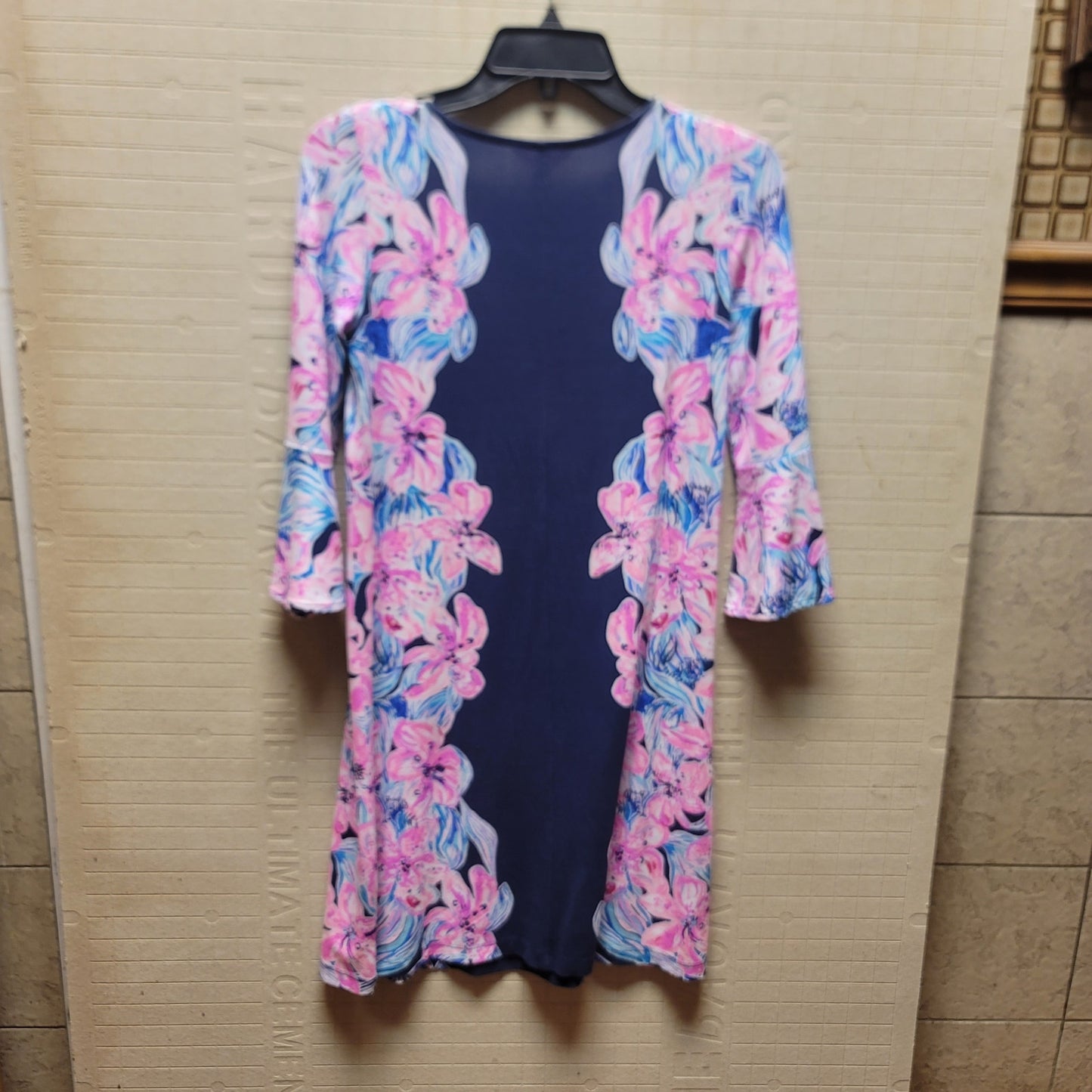 Lilly Pulitzer Dress Ophelia Swing In Bright Navy Hypes & Stripes Size XXS