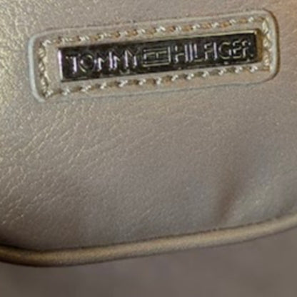 Tommy Hilfiger Metallic Gold Baguette Shoulder Bag Large Buckle Y2K Retro