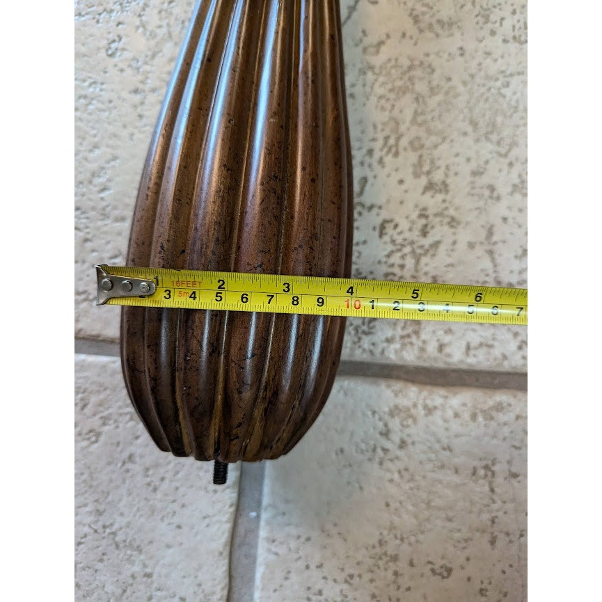 Round Bed Post Walnut Stain Wood & Resin Posts/Pillars/Columns Salvage Craft