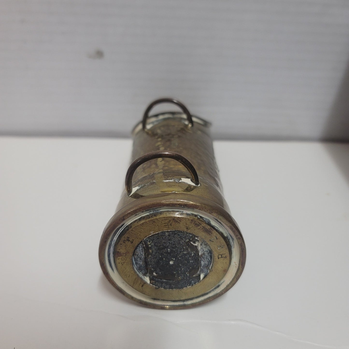 Trench art ammo Artillery Shell Scoop Vessel Flower 1940s