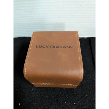 Lucky Brand Watch with bracelet in Box NEW Black rose gold Mens gift set
