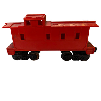Vintage Red Model Train Caboose Car Metal Undercarriage Lionel #6017