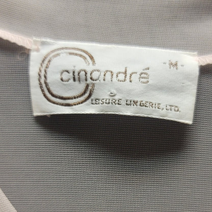 Cinandre' Medium Vintage Peignot pink Leisure Lingerie chiffon Sheer 50s Glam