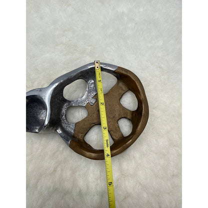 David Marshall MCM Brutalist Sculpure Vintage 1980s Brass and Aluminum