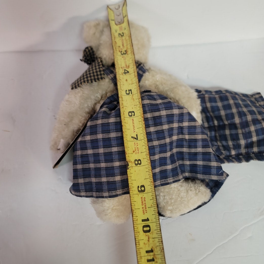 Boyds Bears 10" Chamomile Q Quignapple Plush Articulated Patch Quilt Chamomile