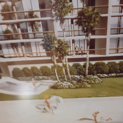 Vintage 1980s Architecture Rendering The Waterford Condo Jacksonville Florida