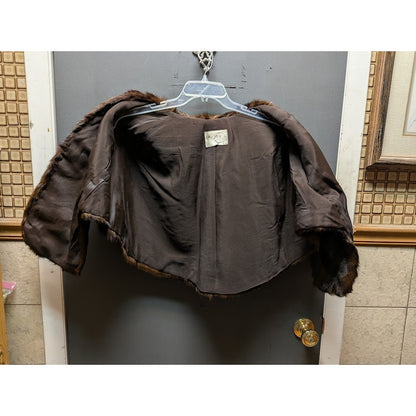 Vintage I.R. Fox New York Real Fur Stole Capelet 1950s Mid-Century Mink Wrap