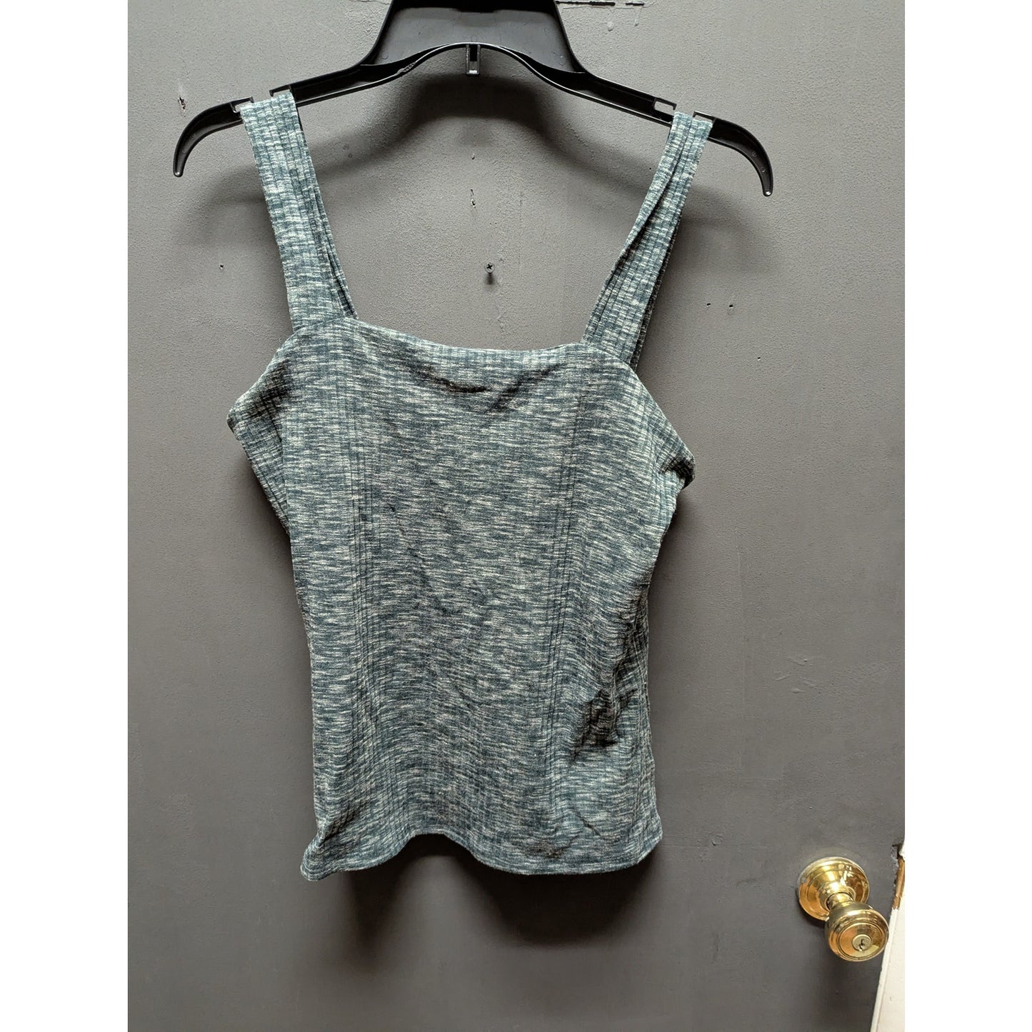 Bobeau gray Knit Tank Top Small NEW Ribbed Marled Sleeveless Layering Casual
